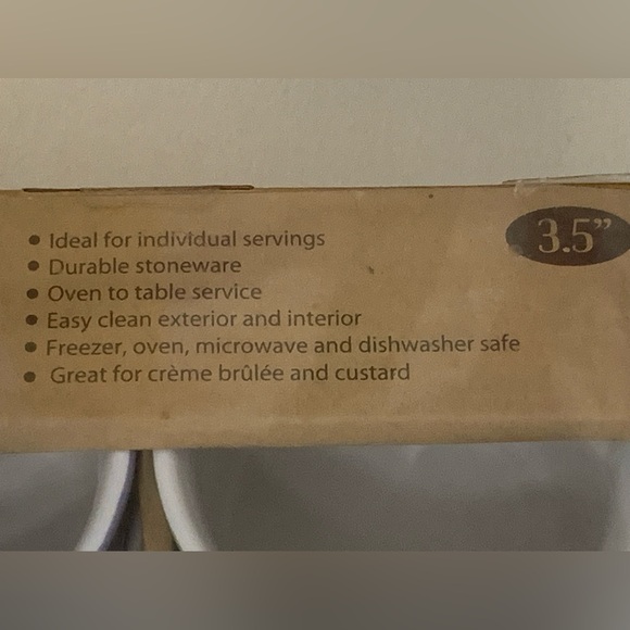 BRASSERIE SET OF 4 RAMEKINS - NEVER USED - Picture 4 of 6